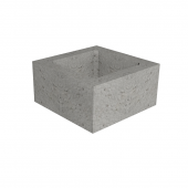 Блок дымохода футеровочный бетонный БФК-1, 250x250x124мм