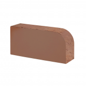 Кирпич Марксбург Кварц полнотелый ручная формовка коричневый радиусный 1НФ R60 250х120х65мм