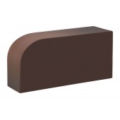 Кирпич Рочестер полнотелый гладкий пестрый коричневый радиусный 1НФ R60 250x120x65мм